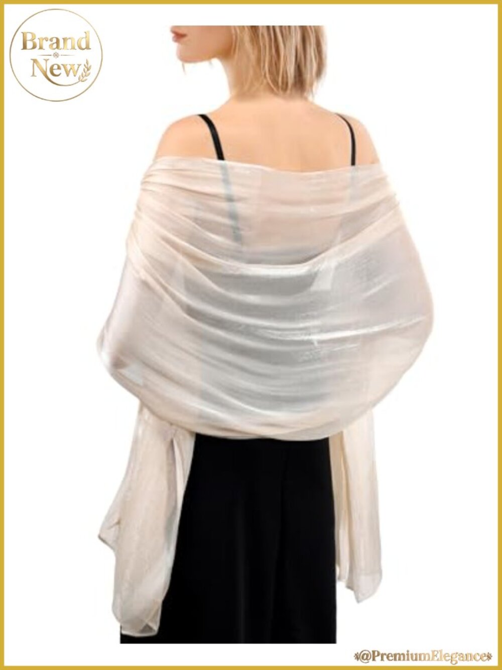 Silk-Like Shawl Wrap for Evening Dresses Wedding Party Bridesmaid